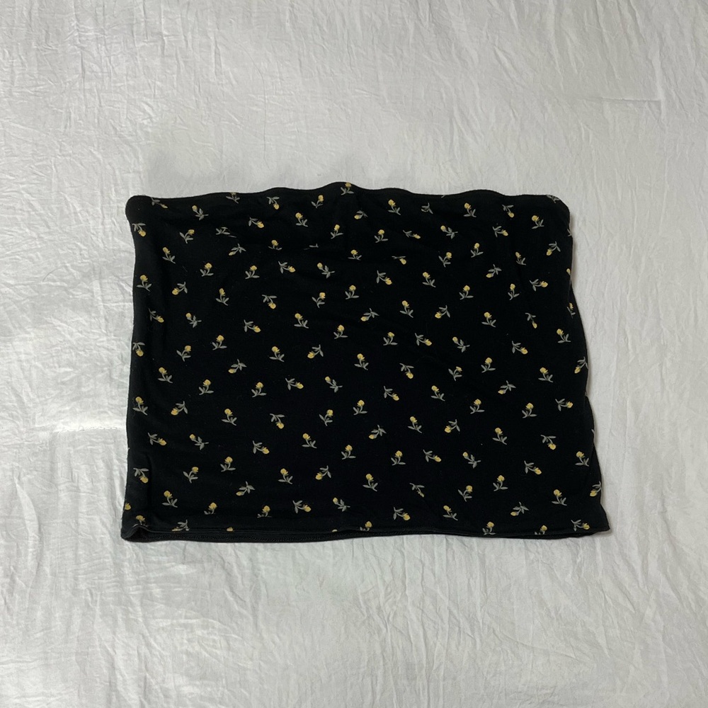 Yellow Flower Tube Top